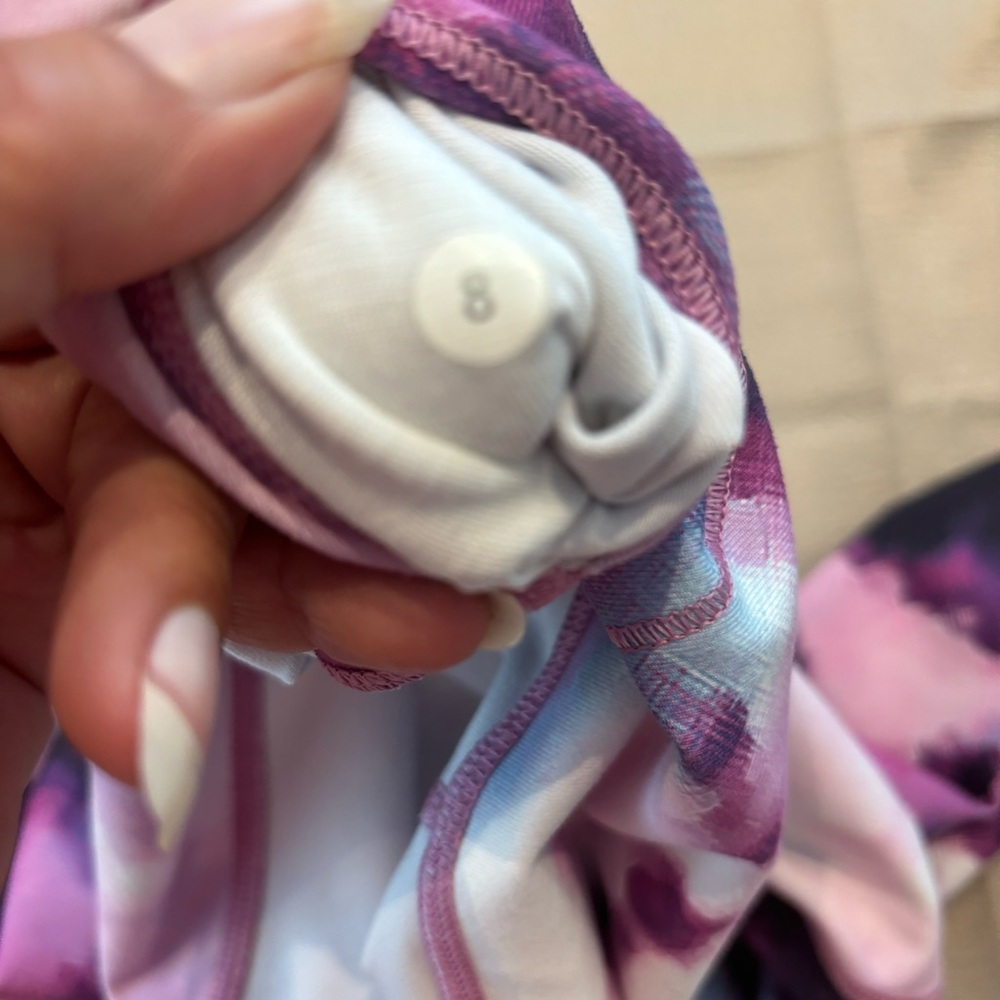 Nwot Lululemon Wunder Under Blooming Pixie Tie Dy… - image 6